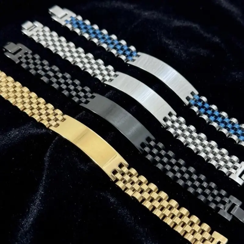 Stainless Steel ID Jubilee Link Bracelet