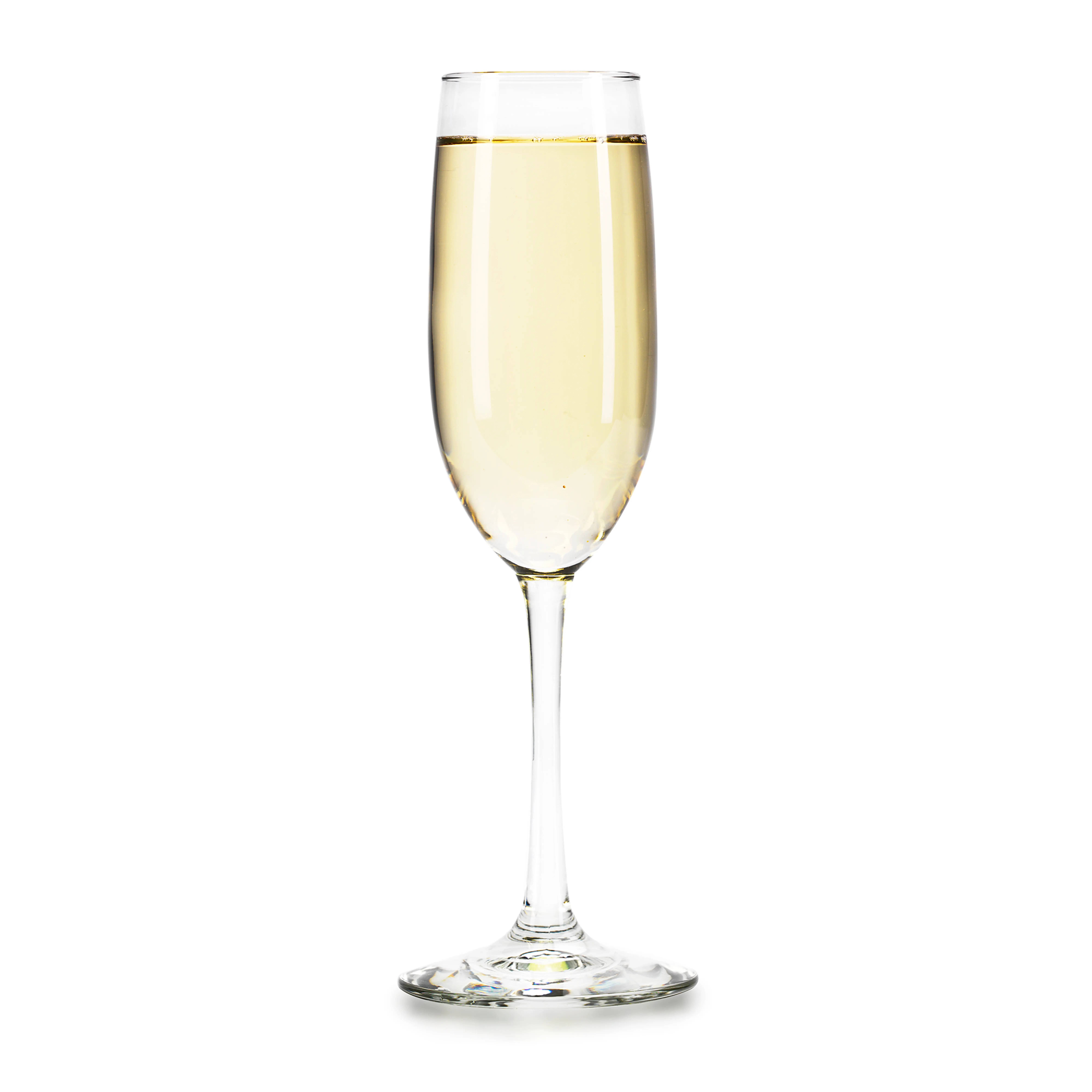 Libbey 7500 Vina Stemmed Flute Glasses Set, 8 Oz, Tall Elegant Champagne Flutes Set of 12, Clear Sparkling Glass Flutes for Special Occasions
