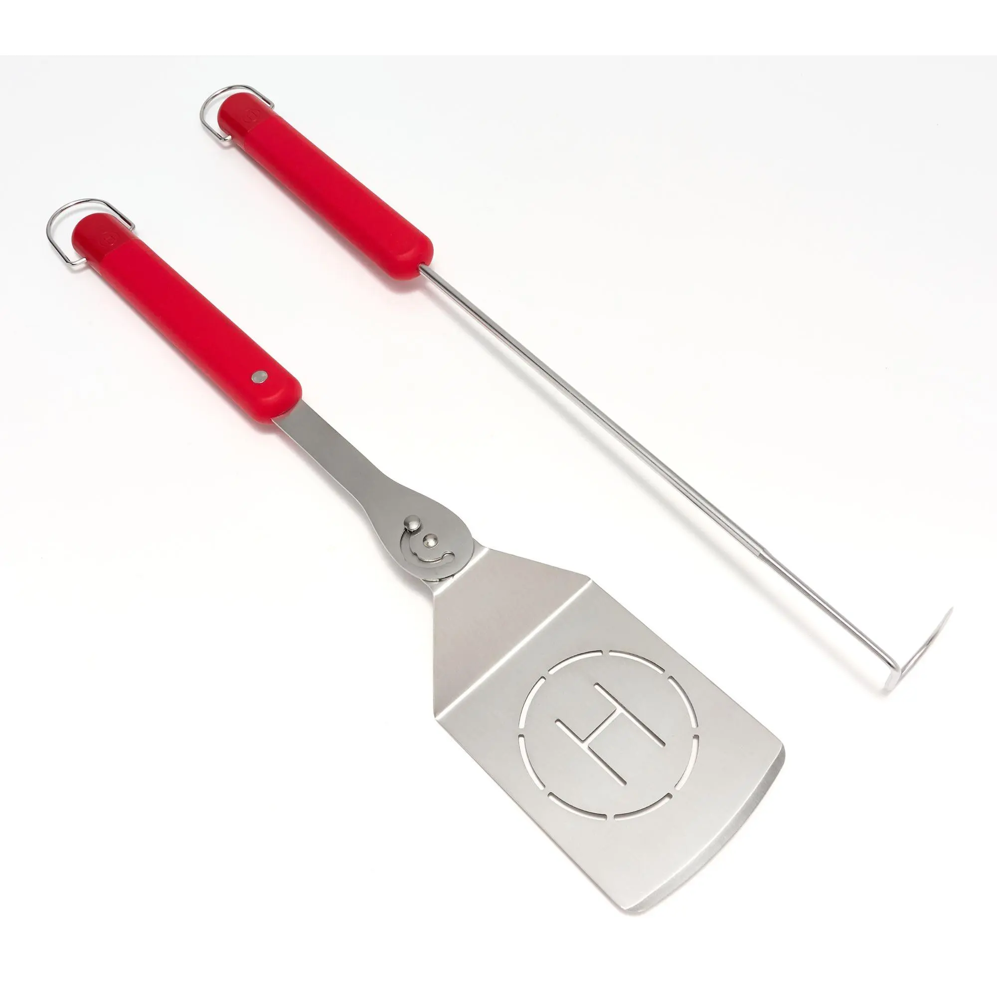Henning Lee 2-Pc Grilling Pivot Spatula & Meat Hook Tool Set