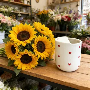 Handmade Large Coffee Mug Unique Hand-Painted Ceramic Travel Mug High Temperature Resistant Microwave and Dishwasher Safe Ideal Gift for Valentines Day Ceramic Mug with Sip Hole Cup Tumbler Tumbler Beverage Mug