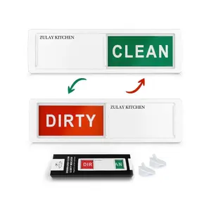Zulay Clean Dirty Dishwasher Magnet - Strong Magnet for Stainless Steel & Magnetic Surfaces - Easy-to-Read Clean Dirty Indicator