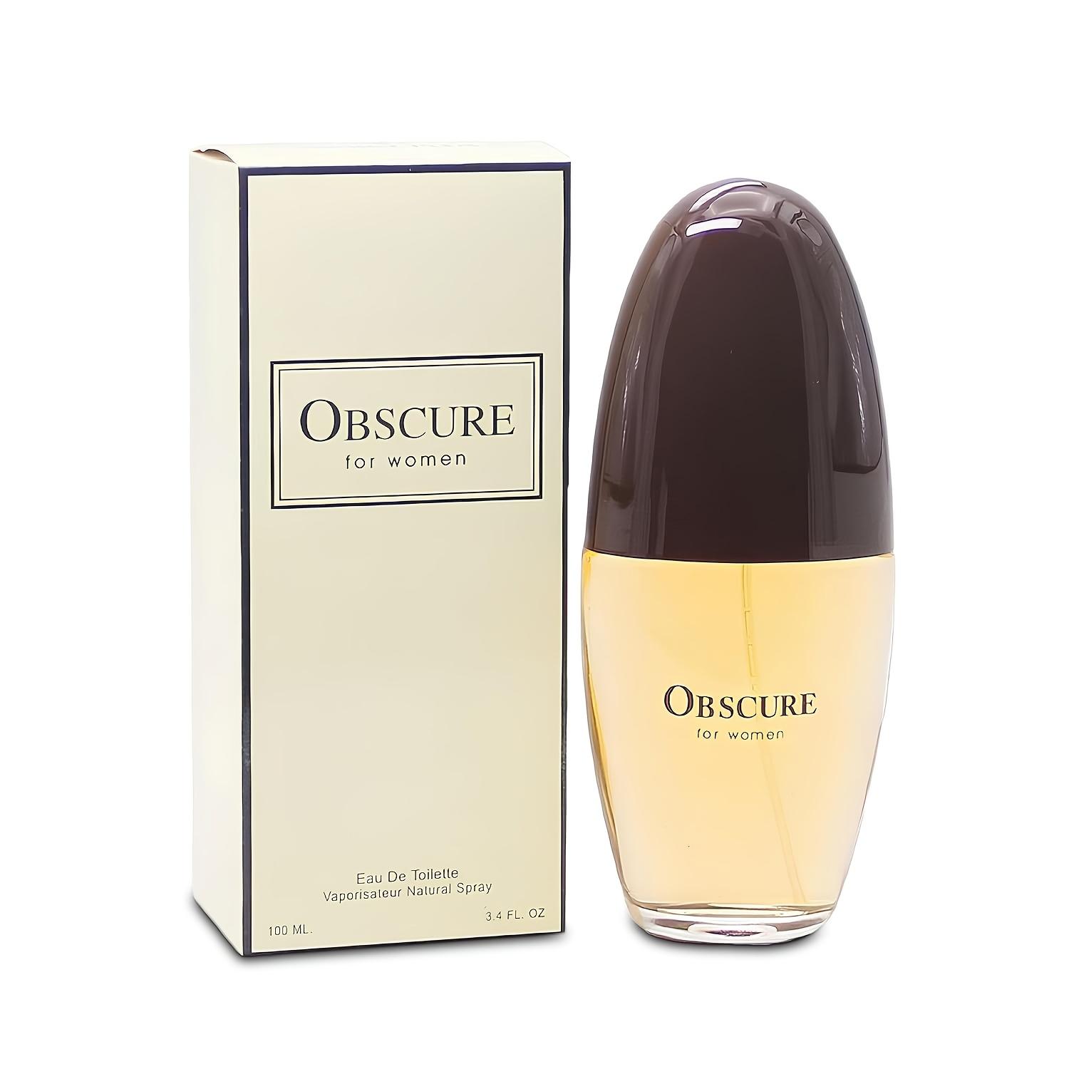 Obscure for Women Luxury Perfume Mysterious Floral Oriental Notes Long-lasting 3.4fl.oz 100ml Eau de Toilette Spray Elegant Day Night Scent Sensitive Beige Propylene Glycol Free Fragrance Concentration 1-2%