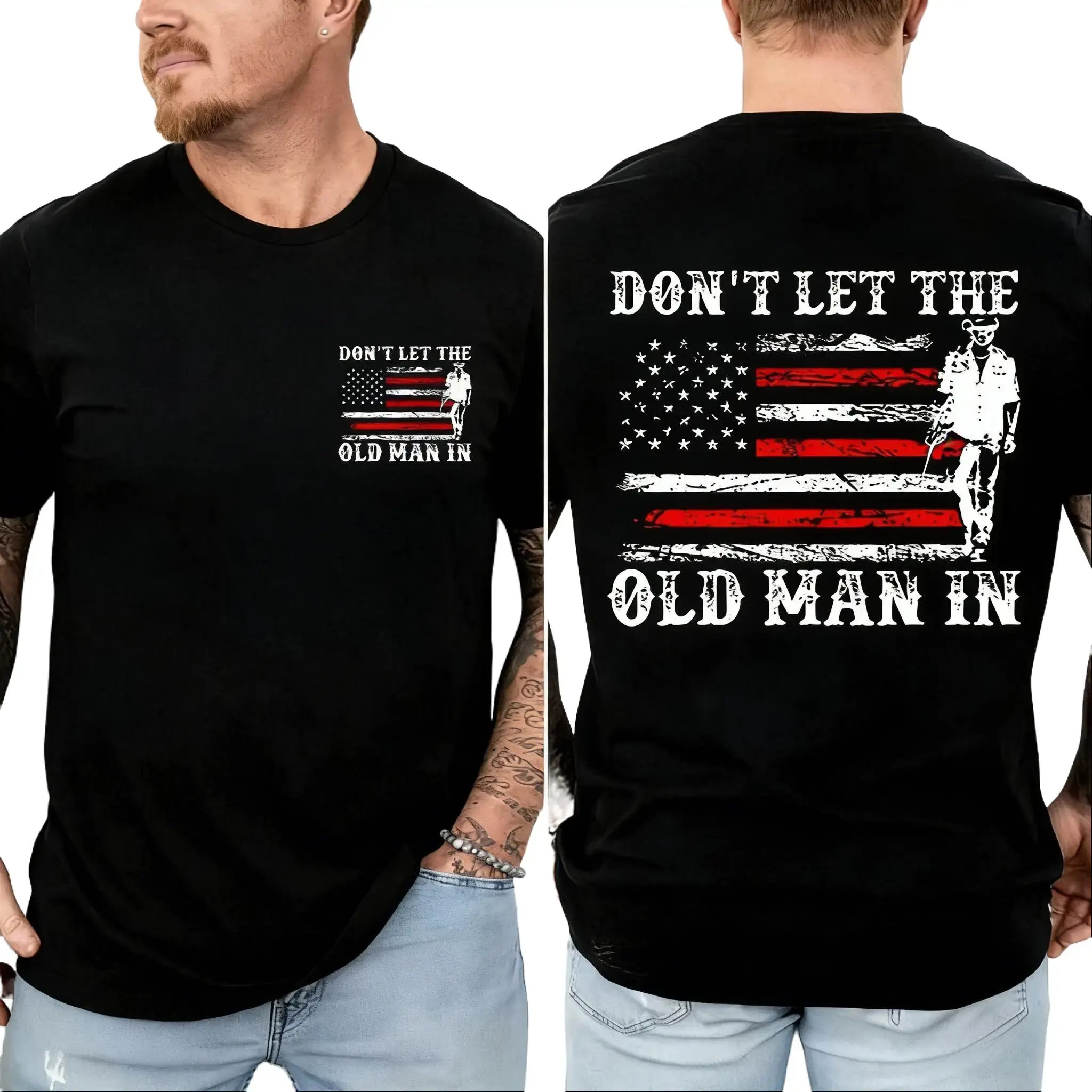 Don't Let the Old Man in 2 sides T-shirt, Rip Toby Keith Vintage Shirt, Country Music Sweatshirt, Memorial Toby Retro Hoodie, Gift for Boy Friend, FULL COLORS, FOR MEN, FOR WOMEN Casual,Street,shop