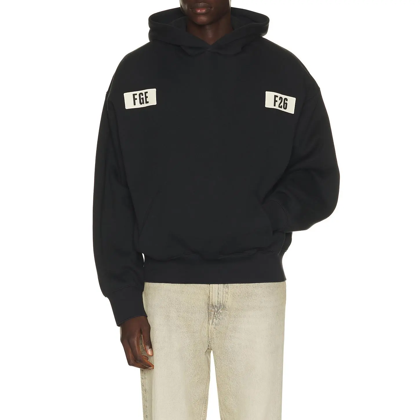 Fear of God ESSENTIALS 90's Hoodie in Vintage Black