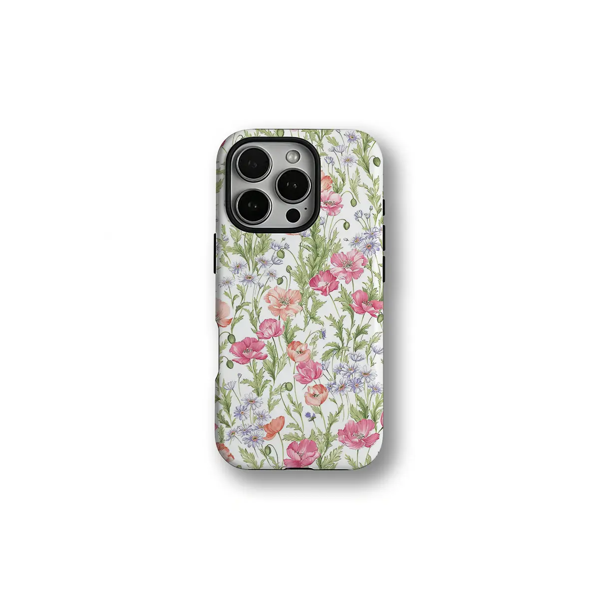French Countryside Floral Phone Case Compatible with iPhone 17 16 15 14 /iphone 13 phone case / 12 11 X Plus/Air/Pro Max/Pro, Slim Protective Case|- Romantic Garden Vibe, Watercolor Wildflower Design Durable Cellphone,Mother's Day Gift.