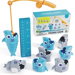 Toy Stretch Fish Challenge, Fun Interactive Shark Shape Stretchy Fish Toy, Fishing Game Toy, Parent-Child Activity, Girl Gift, Birthday Present, Boy toys