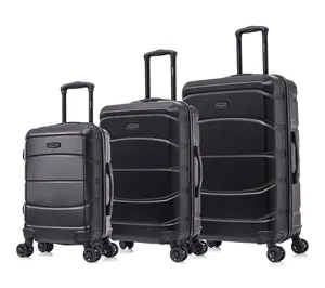 DUKAP Sense Lightweight Hardside Spinner 3-Piece Luggage Set