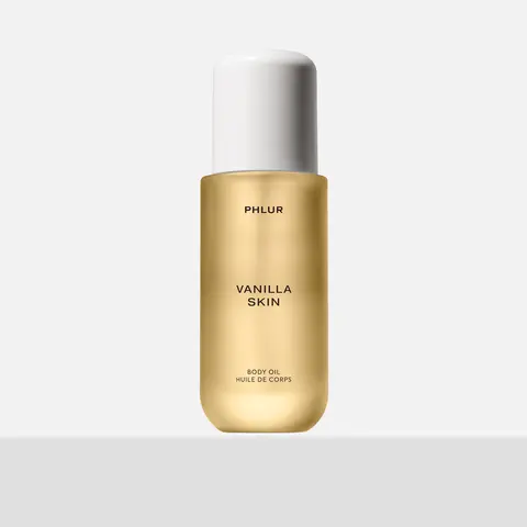 PHLUR Vanilla Skin Body Oil - Silky Lightweight Scented Body Oil with Vanilla, Pink Pepper & Sandalwood (4 fl oz)