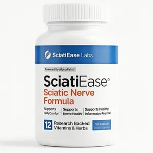 Sciatic Nerve Health Support Supplement - Nerve Support Formula with Alphapalm, Pea, Vitamin B Complex, Alpha Lipoic Acid 300Mg - 120 Capsules