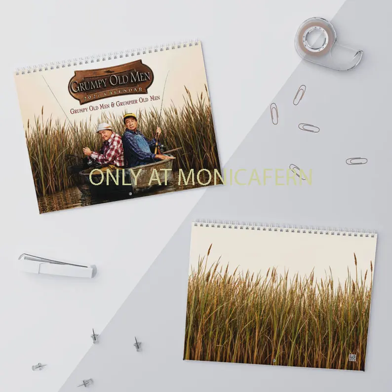 [Made-to-Order] Grumpy Old Men 2027 Calendar, 90s Movie Inspired Wall Calendar