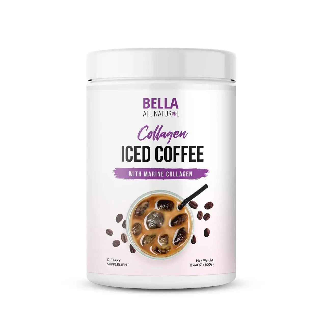 Bella All Natural Collagen Iced Coffee - 500g