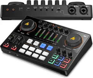 MAONO Podcast Equipment Bundle: Audio Interface mixer with Dual XLR Input for Podcast Streaming - MaonoCaster E2 Gen2