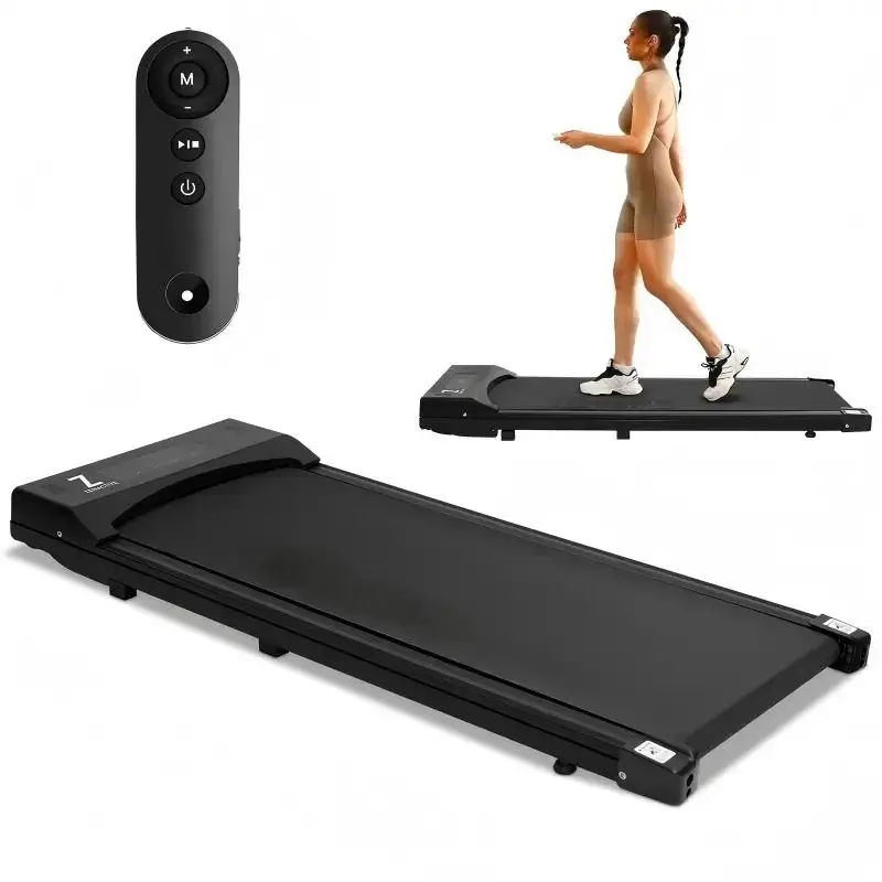 Portable Under Desk Treadmill with Massage Walking Belt, Compact Indoor Walking Pad with Remote Control for Small Spaces