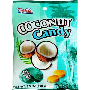 Dandy's Coconut Candy - Sweet & Creamy Tropical Treat - 3.5OZ - Individually Wrapped - Perfect for Sharing & Gifting - Vietnamese Origin