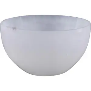 Selenite Crystal Bowls for Smudging, Healing, Recharging Crystals| Pure Selenite Smudge Bowl & Crystal Charging Station Ethically Sourced in Morocco (3 Inch)