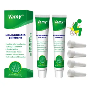 VAMY Organic Aloe Soothe Hemorrhoid Pain Relief Gel (1.4oz) - 4% Lidocaine & Phenylephrine, Natural Healing for Swelling, Itching, Sensitive Skin Repair, Therapeutic Protective Barrier