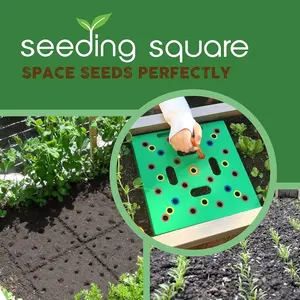 Circular/square Vegetable Planting Board, Includes Seedling Template, Spacing Tool & Hole Digger, Perfect for Garden Tools