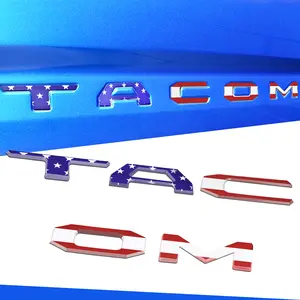 SUPER REPAIRMAN Truck Tailgate 3D Textured Stripe Decals Industrial-Grade ABS Waterproof Stickers 2016-2023 universal car decoration accessory for Tacoma decorative sticker