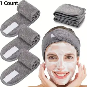 Soft Spa Headband, 1 Count Adjustable & Formaldehyde-free Headband, Perfect for Makeup and Face Washing, Bathing Accessories for Home Bathroom