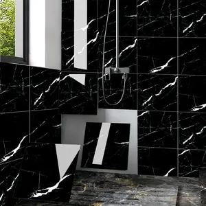 Marble Pattern Wallpaper, 8 Counts Waterproof & Moisture-proof Self-adhesive Wall Tile Sticker, Marble Backsplash Wallpaper, Suitable for Bathroom, Living Room, Kitchen, TV Background Wall Decoration