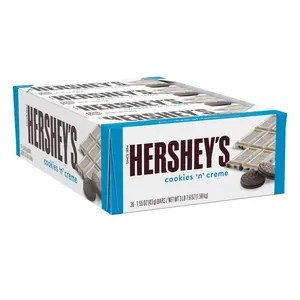 Hershey's Cookies 'n' Creme Candy Bars 1.55 oz 36 Count Individually Wrapped Kosher Full Size Sweet Treat for Special & Everyday Occasions