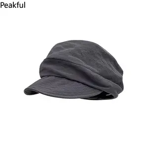 Beret Women Vintage Denim Octagonal Hat Berets Painter Cap Female Autumn Spring Hats For Women New Casual