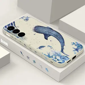 Ocean Shark Whale Design Phone Case For Samsung Galaxy S25 FE S24 S22 S23 Ultra S23 Plus A56 A17 A16 A36 A55 A54 A15 Soft Protective Cover