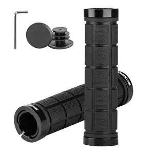 Double Lock On Bike Grips - Comfortable  Anti-slip For Mountain Bmx Scooter Beach Cruiser & Folding Bikes
