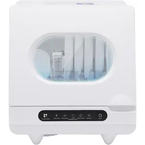 Countertop Dishwasher Portable Dishwasher with 5L Built-In Water Tank Mini Dish Washer with 5 Washing Programs and 360° Dual Spray for Small Apartments and Rvs
