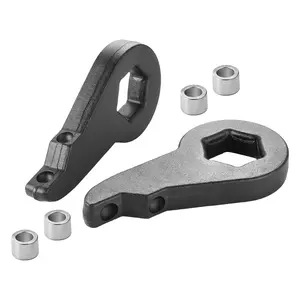 VEVOR 2-Inch Torsion Bar Keys Front Leveling Lift Kit - Heavy-Duty Steel CNC Machined Suspension Component, Includes 4 Bushings, Chassis Leveling Kit for 2020-2024 GMC/Chevy 2500/3500HD