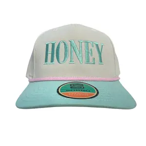 Honey Embroidered Snapback Adjustable Premium Trucker Hat