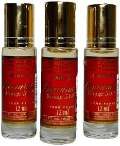 have a scent Oil Perfume smells like Baccarat Rouge 540 Parfum 12ml (Pack of 3)