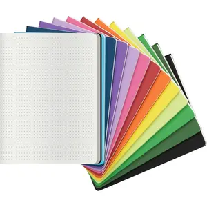 Large Colorful Dot Grid Notebook Journals Bulk with Thick Dotted Grid Paper, 60 Pages, 8.5x11 inch, Composition Diary Subject Notebooks Planner for Traveler Student Office, Journal Set, 12 Pack