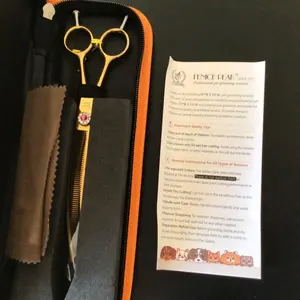 Fenice Peak Professional Dog Grooming Scissors Pet Curved Thinning Shears 7.0...