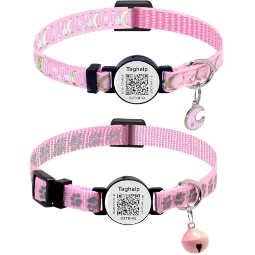 Star Moon & Paw pattern   Pink