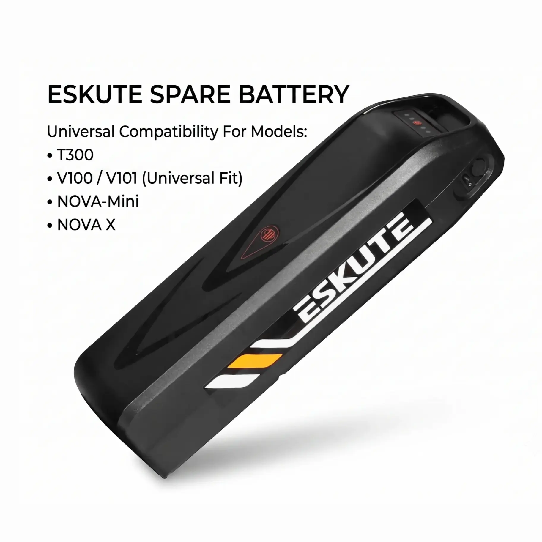 Eskute Replacement Battery for Electric Bikes | Genuine 48V 13Ah & 48V 23Ah Lithium Battery