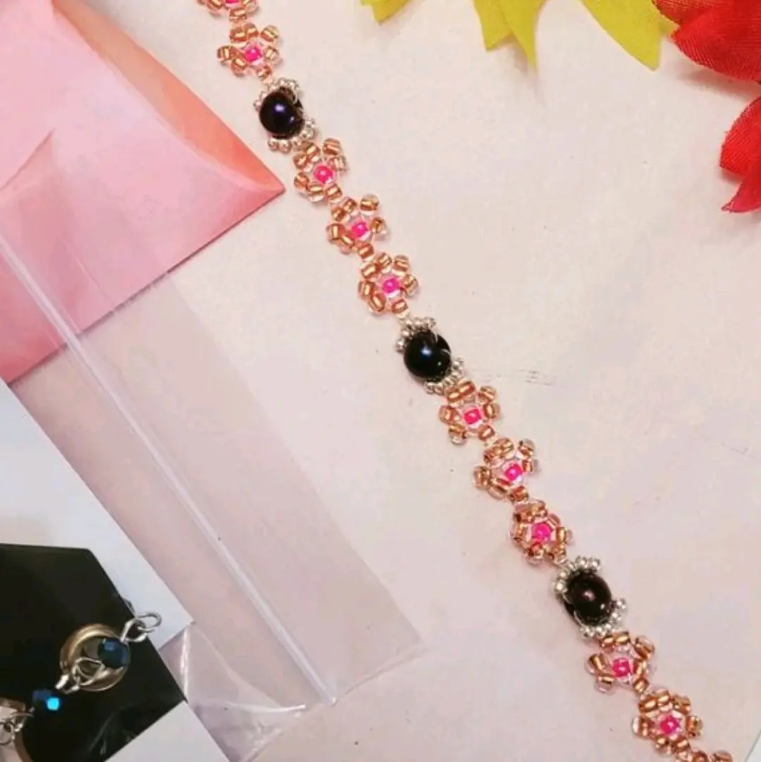 women beaded bracelet, earings, necklace, anklets