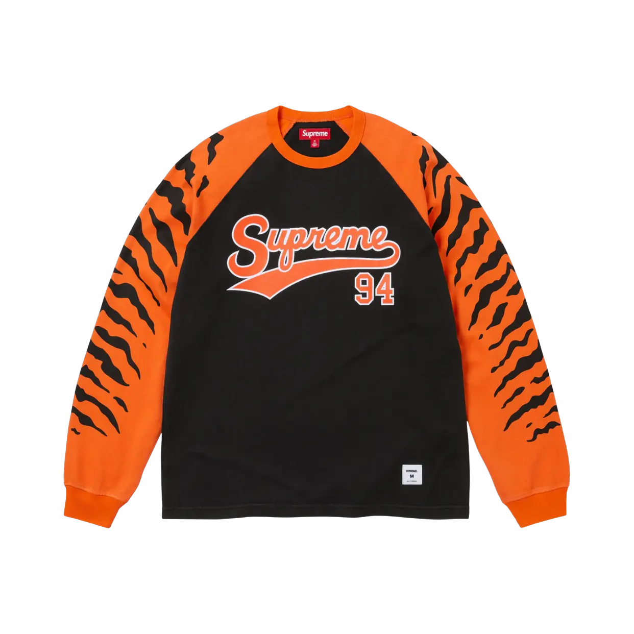 SUPREME LONGSLEEVE 'TIGER RAGLAN ORANGE BLACK'