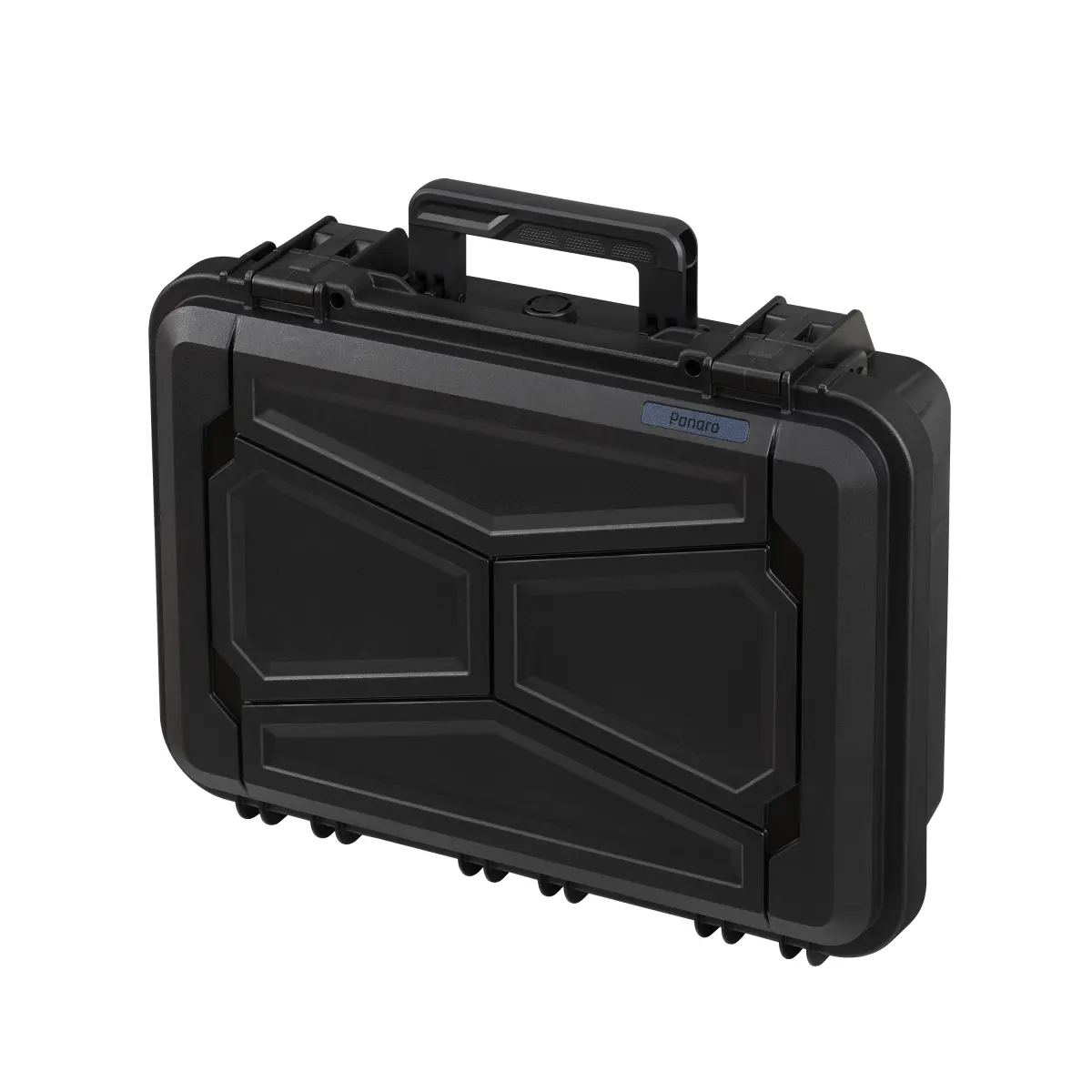 EKO Heavy Duty Portable Tool Box (EKO60S-596) - IP65 Rated Hard Plastic Shell Tool Storage Case, 7 lbs, Cubic Foam Pads, Gear Protection, 16.3x11x4.9 in, 18.30x13.97x5.70 in, Black Organizer
