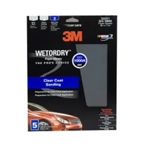 3M  Paper Sheets-Wetordry 9 Inch X 11 Inch P400 5-Pk 10Pk-Cs