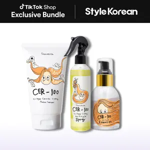 [Elizavecca] Collagen Protein Coating Set - CER-100 Collagen Ceramide Coating Protein Treatment 100ml / Hair Muscle Essence Oil 100ml / CER-100 Collagen Coating Hair A+ Muscle Spray 250ml