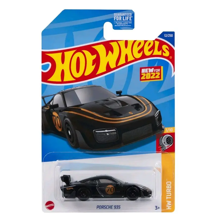 Hot Wheels Porsche 935 Black and Gold HW Turbo 1/10 New For 2022 Mattel 1:64, Diecast Collectible