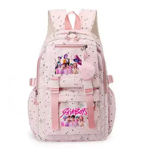 【BEST GIFT 】 Backpack solid color women's backpack   star print zipper closure Trendy backpack fashionable and versatile casual trend suitable for students going to school, campus, going out to work, traveling women's backpack