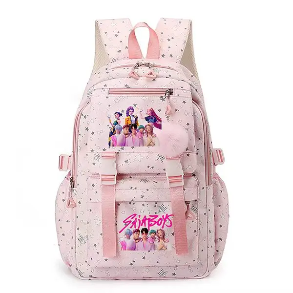 【BEST GIFT 】 Backpack solid color women's backpack   star print zipper closure Trendy backpack fashionable and versatile casual trend suitable for students going to school, campus, going out to work, traveling women's backpack