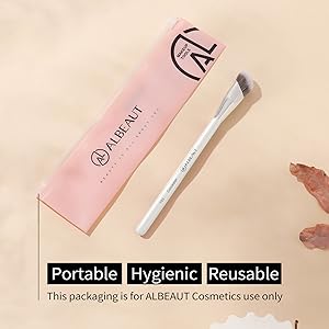 Concealer Brush, Angled Under Eye Makeup Small Foundation Precision Face Blending Brush (193 concealer brush)