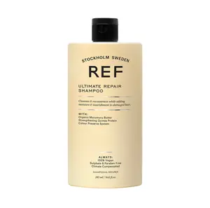 REF Ultimate Repair Shampoo 285ml - Vegan, Sulfate-Free with Quinoa Protein & Botanical Extracts for Damaged Hair Care
