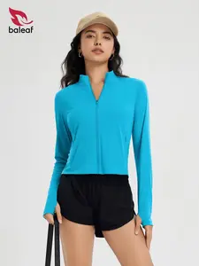 BALEAF Women's UPF 50+ Sun Shirts SPF UV Protection Jacket Lightweight Quick Dry Long Sleeve Rash Guard for Hiking Athletic