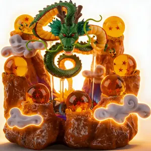 2026 Festival Must-Have Gift Dragon Z Shenlong Statue Seven-Star Crystal Ball Sculpture, Holiday Decor Collectible with Gift Box