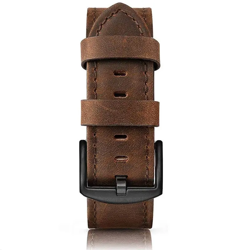 Vintage Leather Strap for Apple Watch 46mm 45mm 44mm 42mm, Fashionable Wristband Replacement Band for Men & Women, Perfect Accessory for Iwatch Series