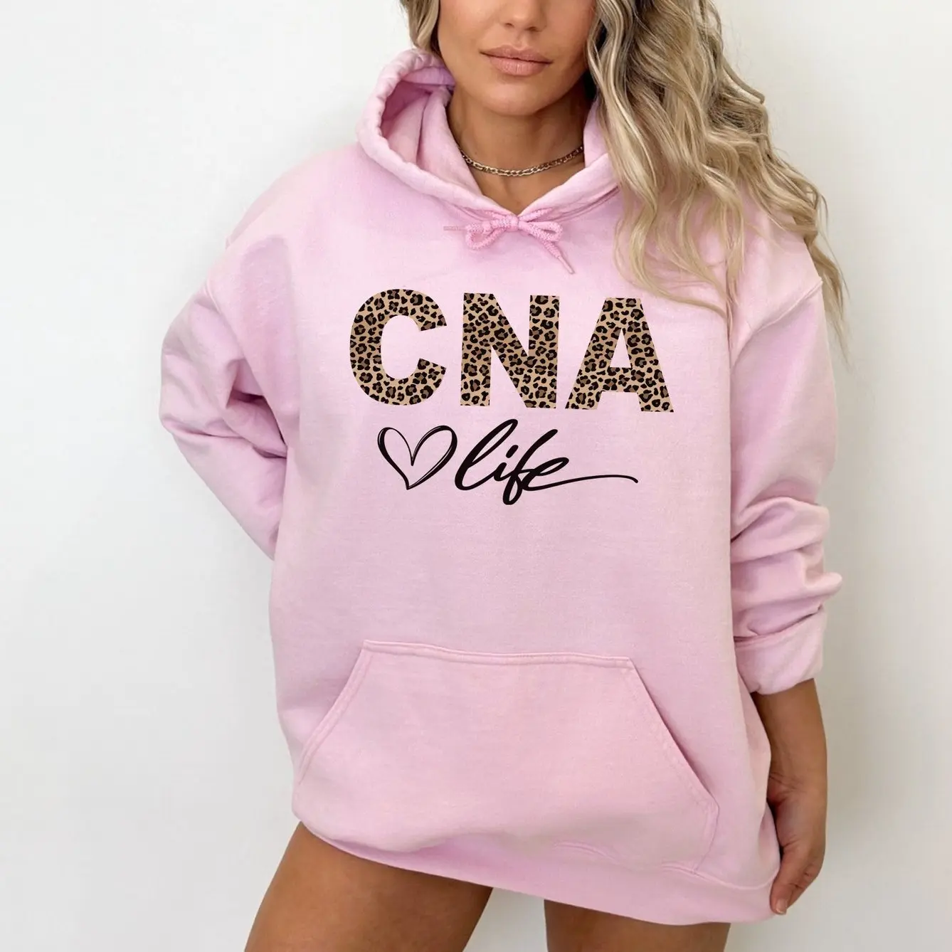 Leopard CNA Life Hoodie, CNA Life Sweatshirt, Nursing Hoodie, Certified Nursing istant Hoodie, Trendy Nurse Gift, CNA Gifts for Women